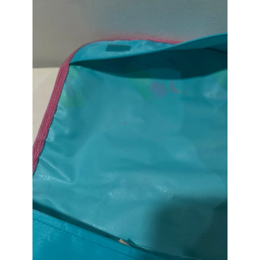 Vintage Sesame Street Big Bird Ernie Bert Toddler Backpack Teal Pink Jim Henson